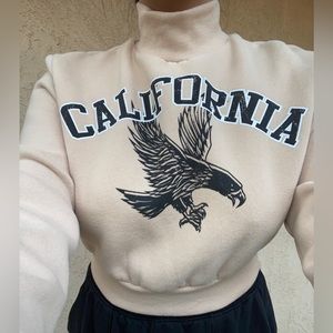 Adika Cropped Turtleneck Sweatshirt